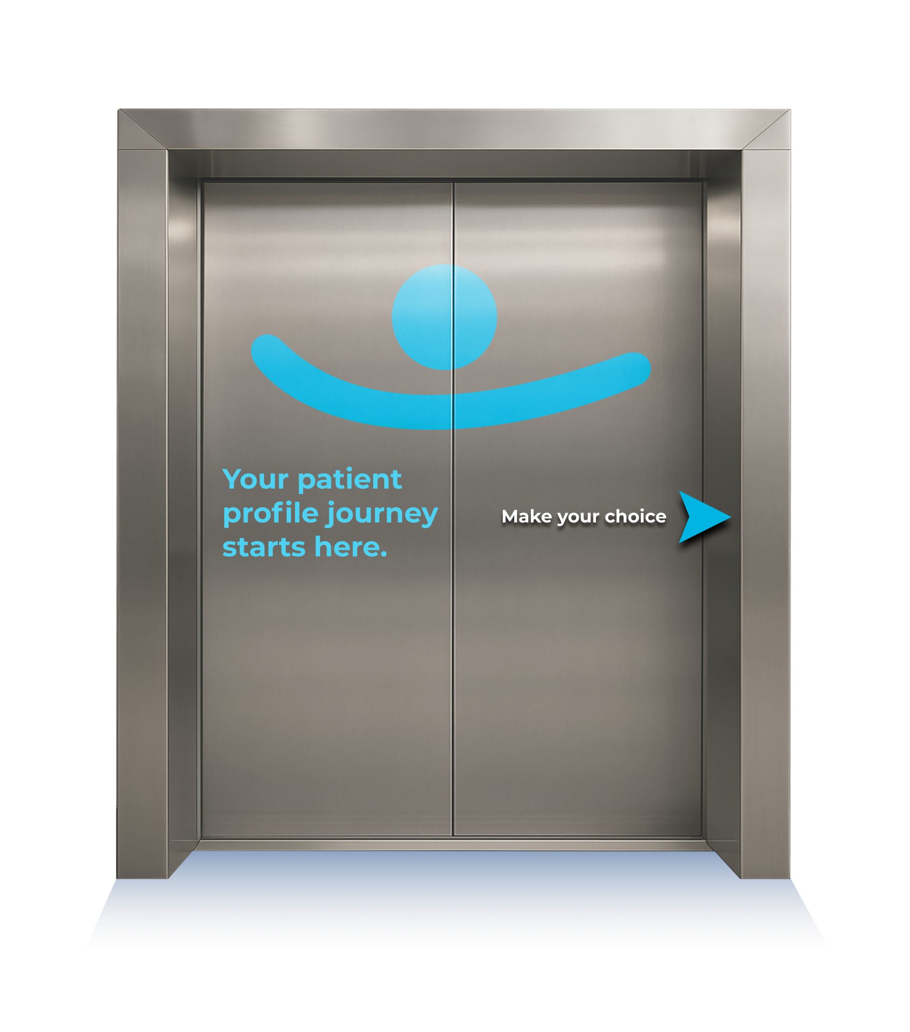 Elevator doors illustration